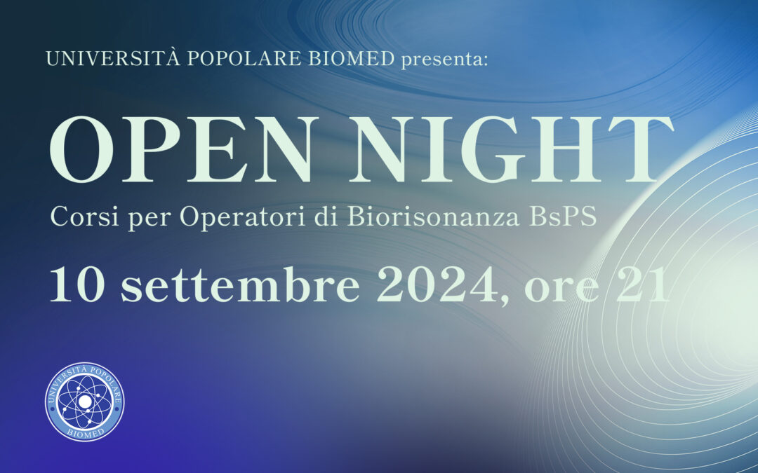 Open Night – 10/09/2024